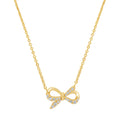 necklace thin bow tie