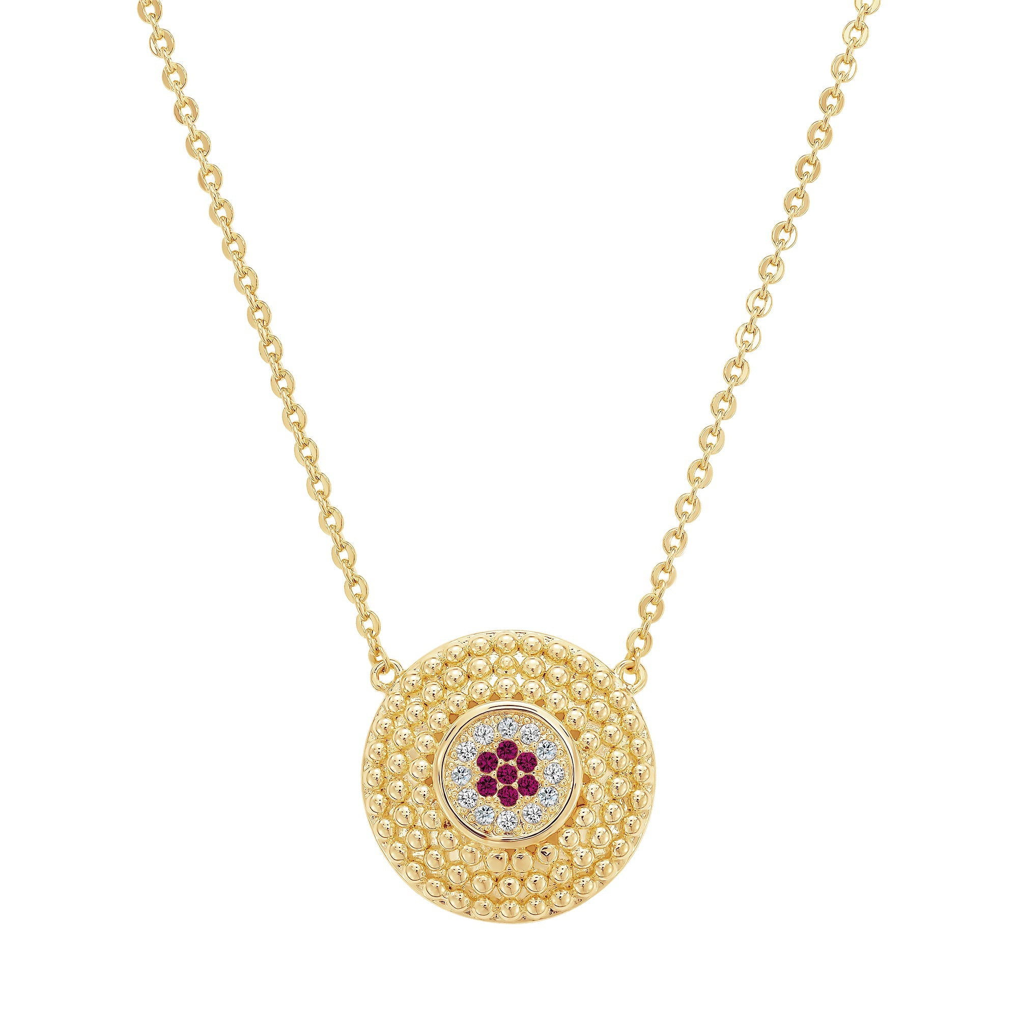 necklace ball textured circle