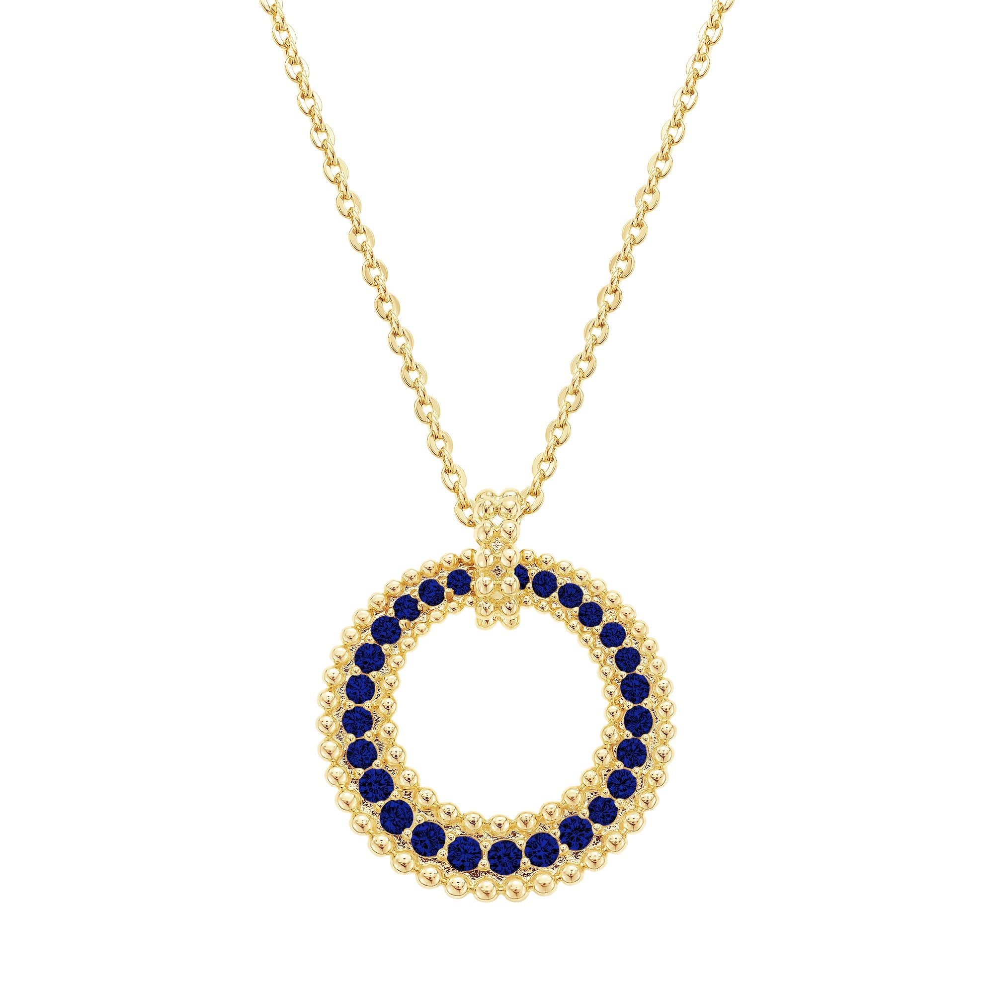necklace clamped circle
