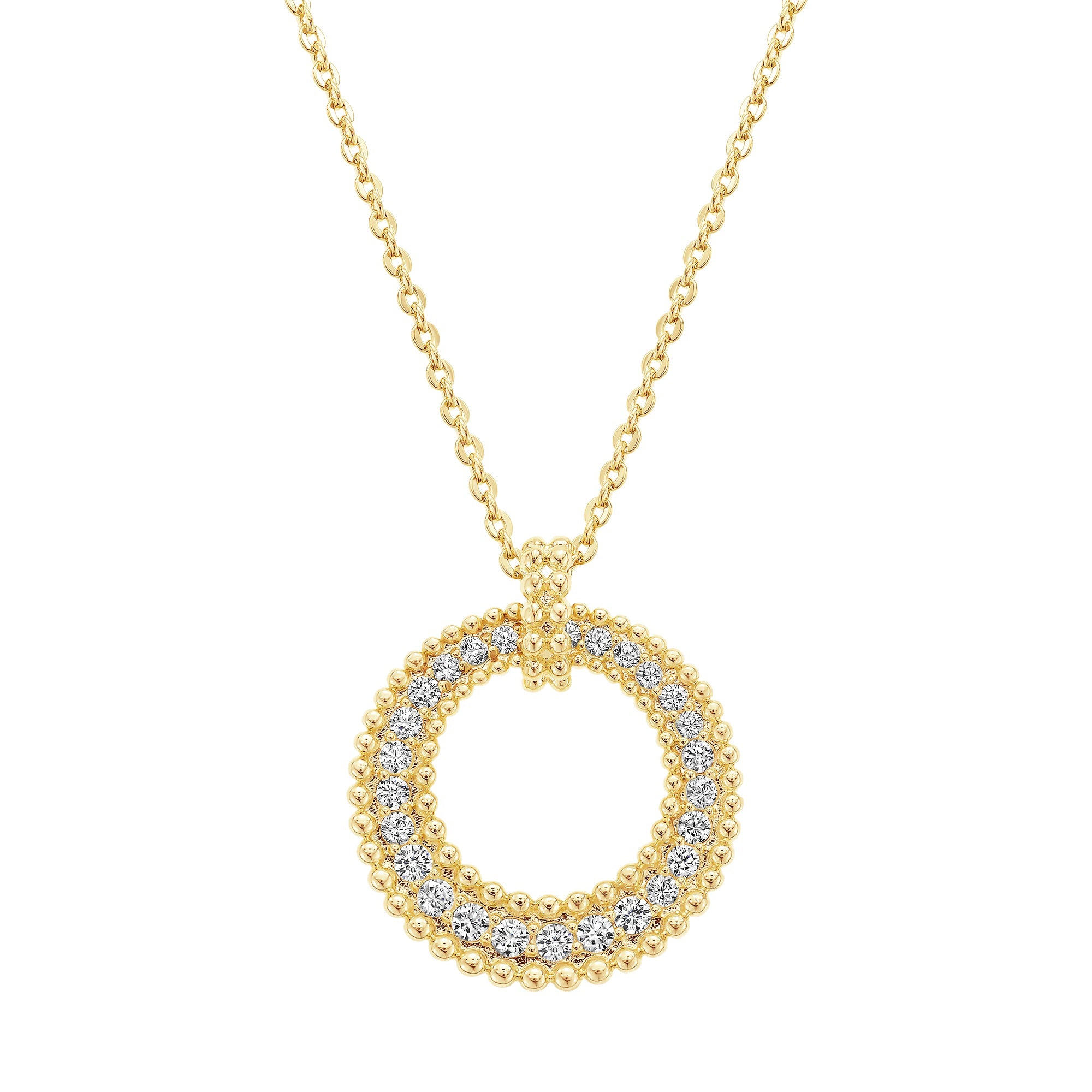 necklace clamped circle