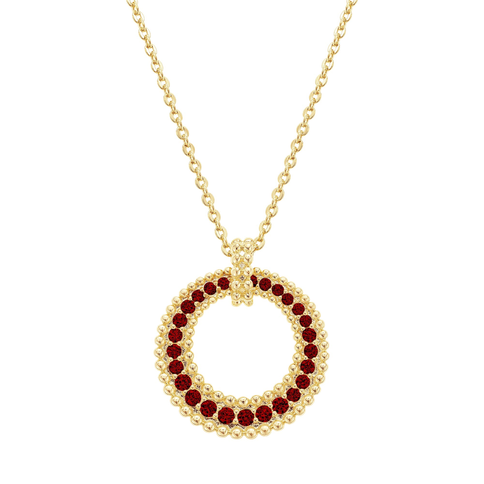 necklace clamped circle