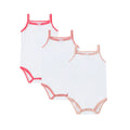 onesie 3pc white w color trim