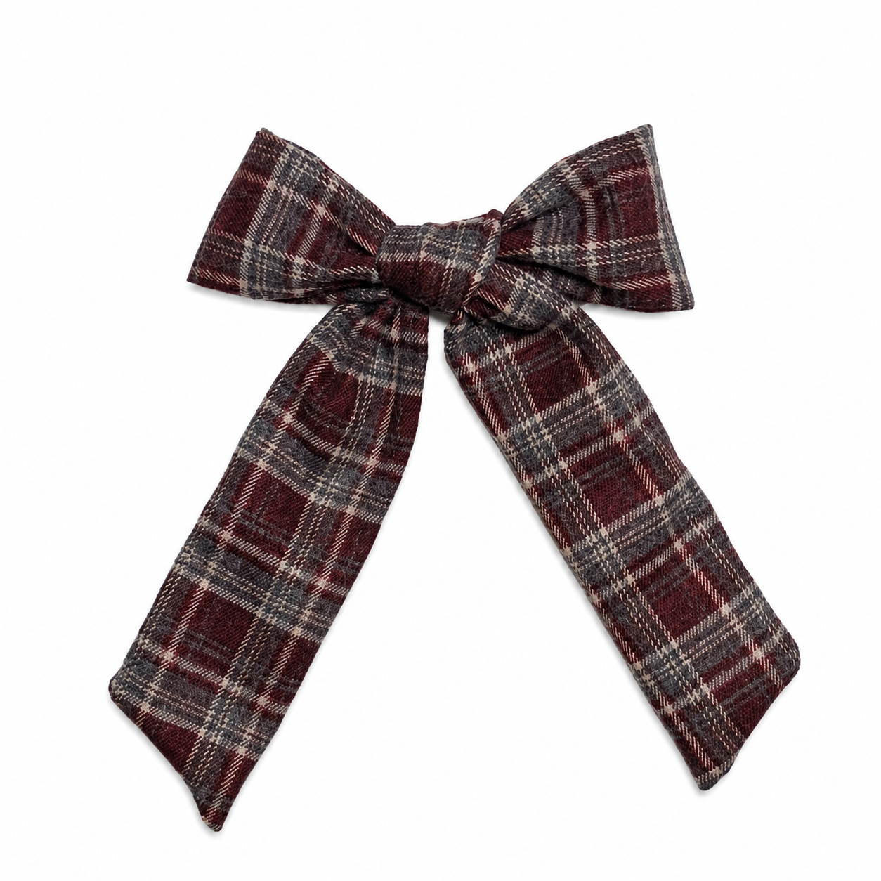 clip plaids bow