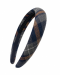 headband lightly padded plaids