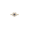 ring gold on enamel heart