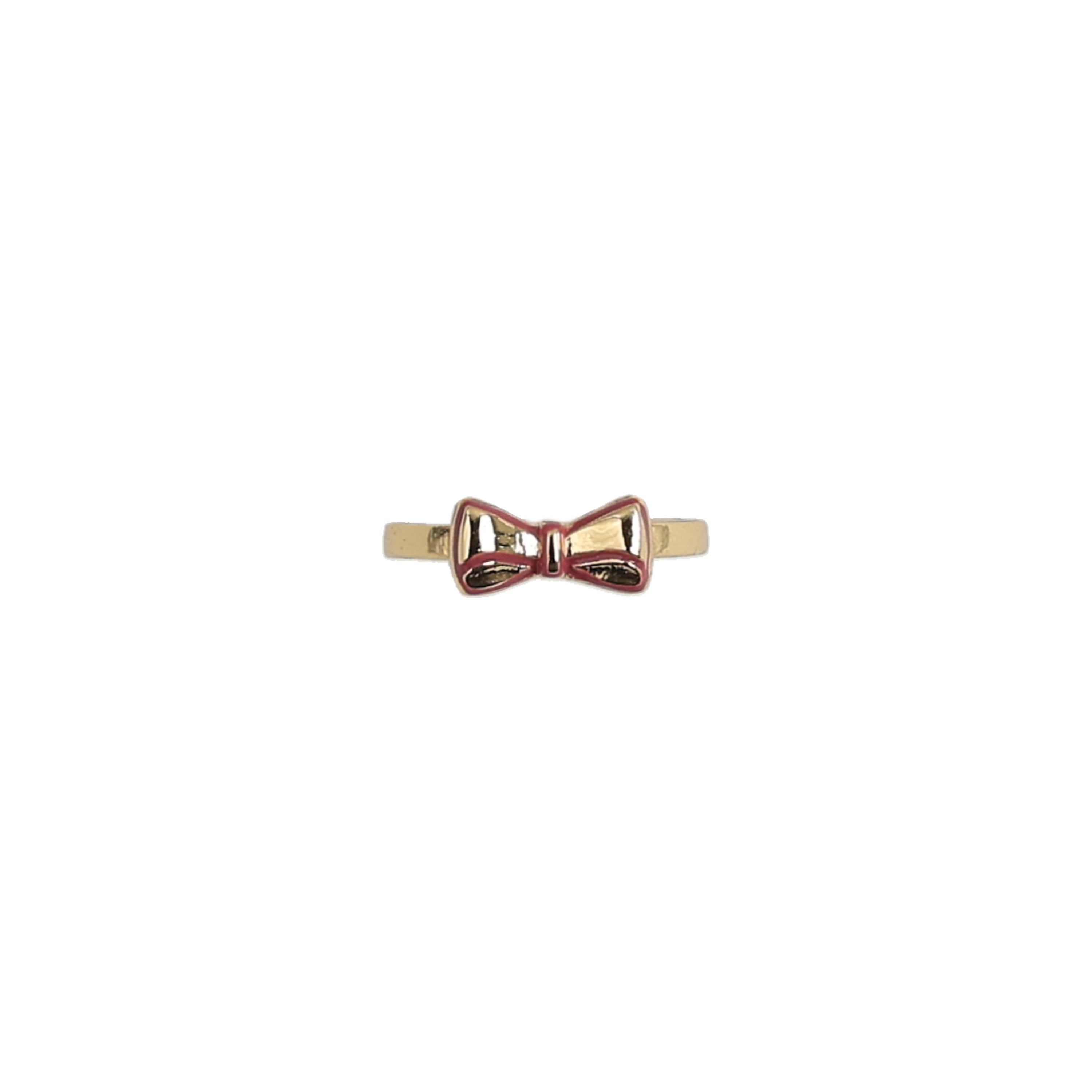 ring puffed gold bow