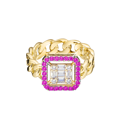ring baguette rectangle