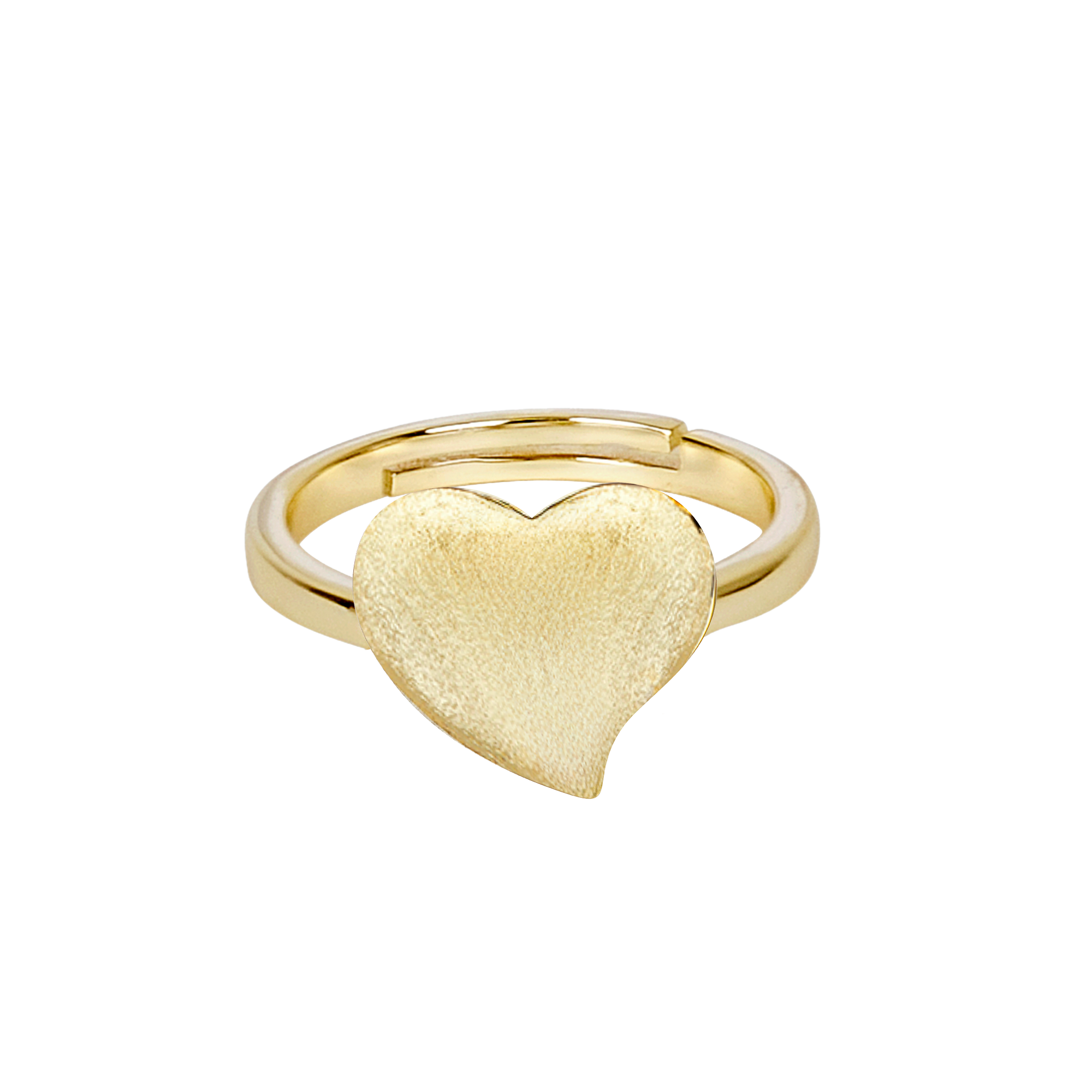 ring gold outline heart