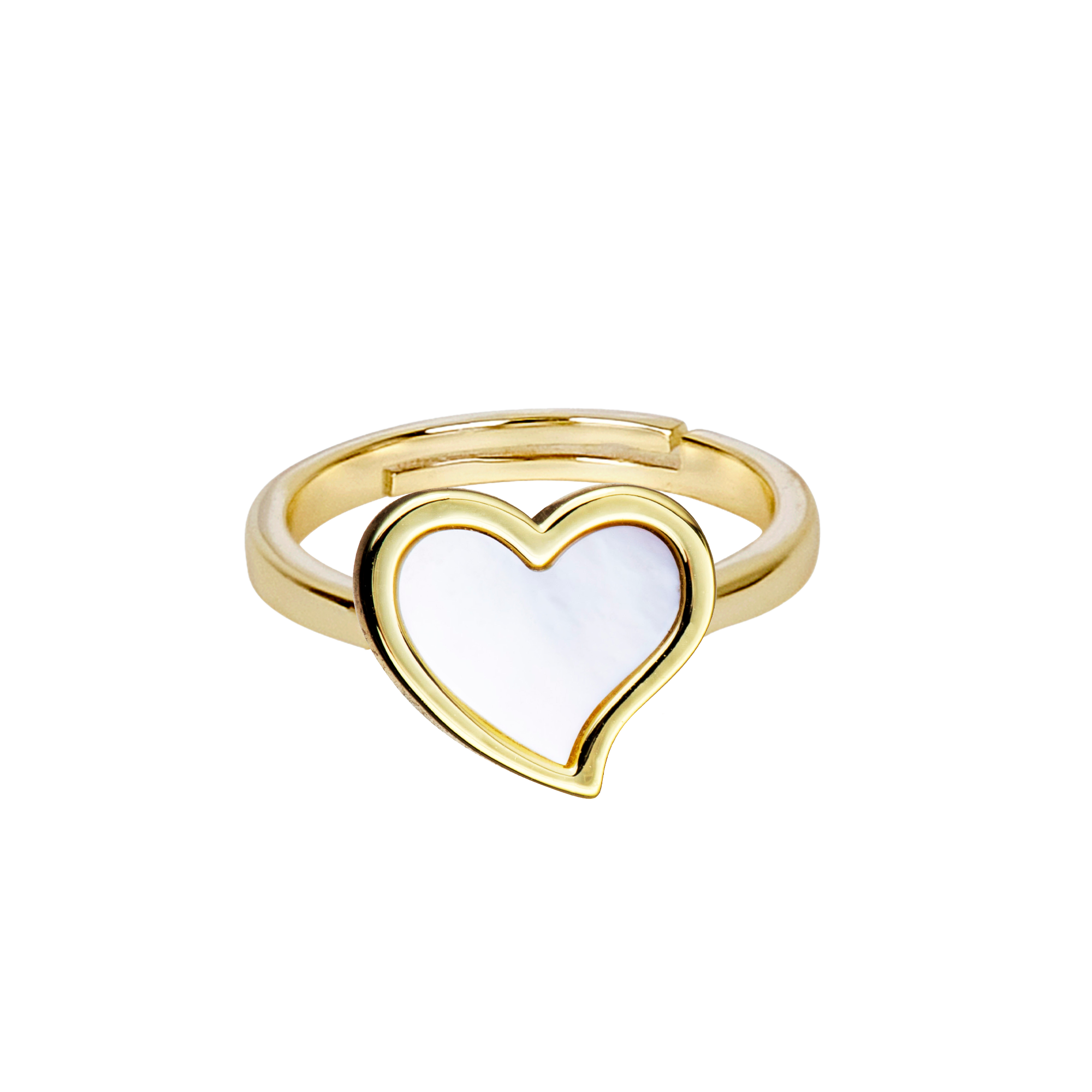 ring gold outline heart