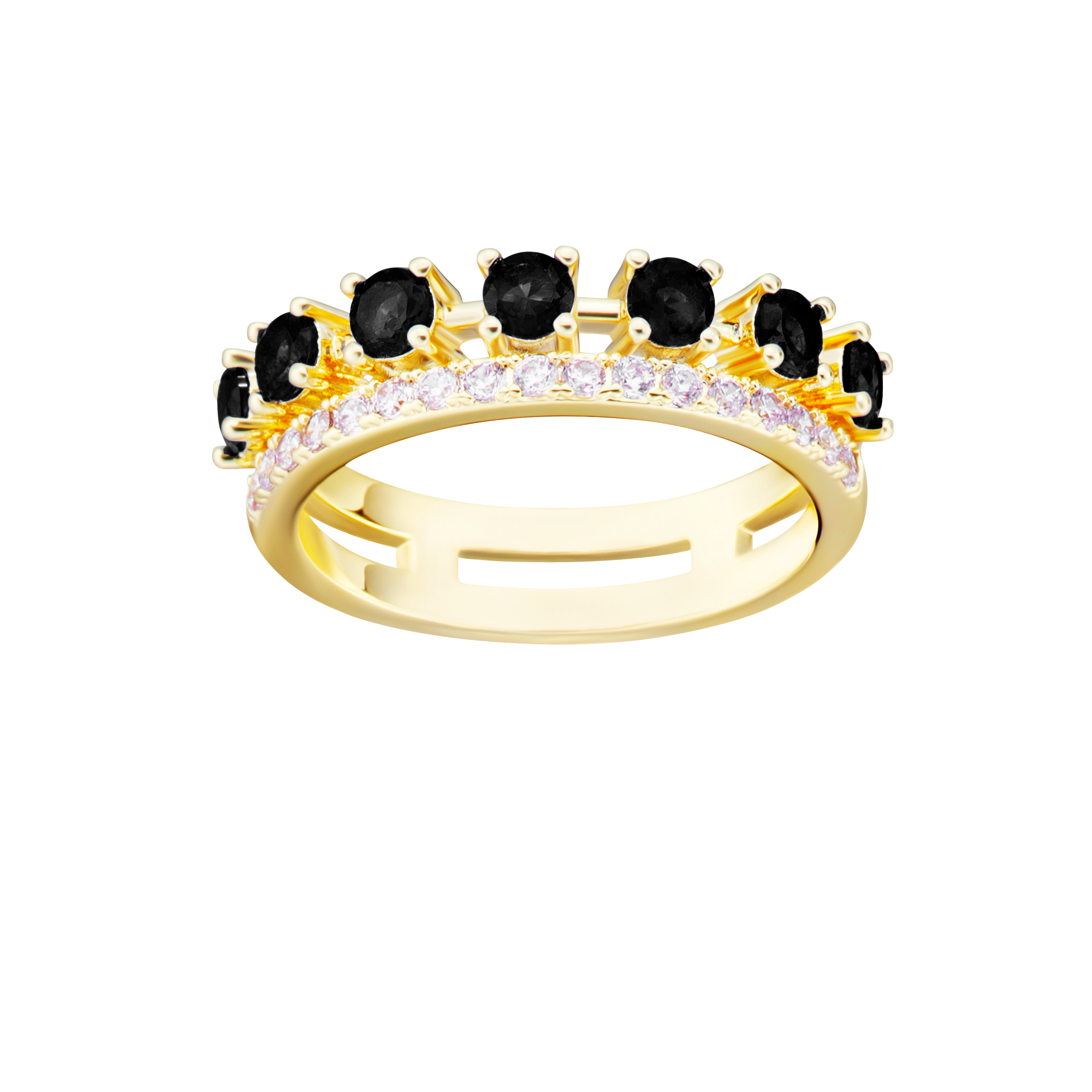 ring cz double row