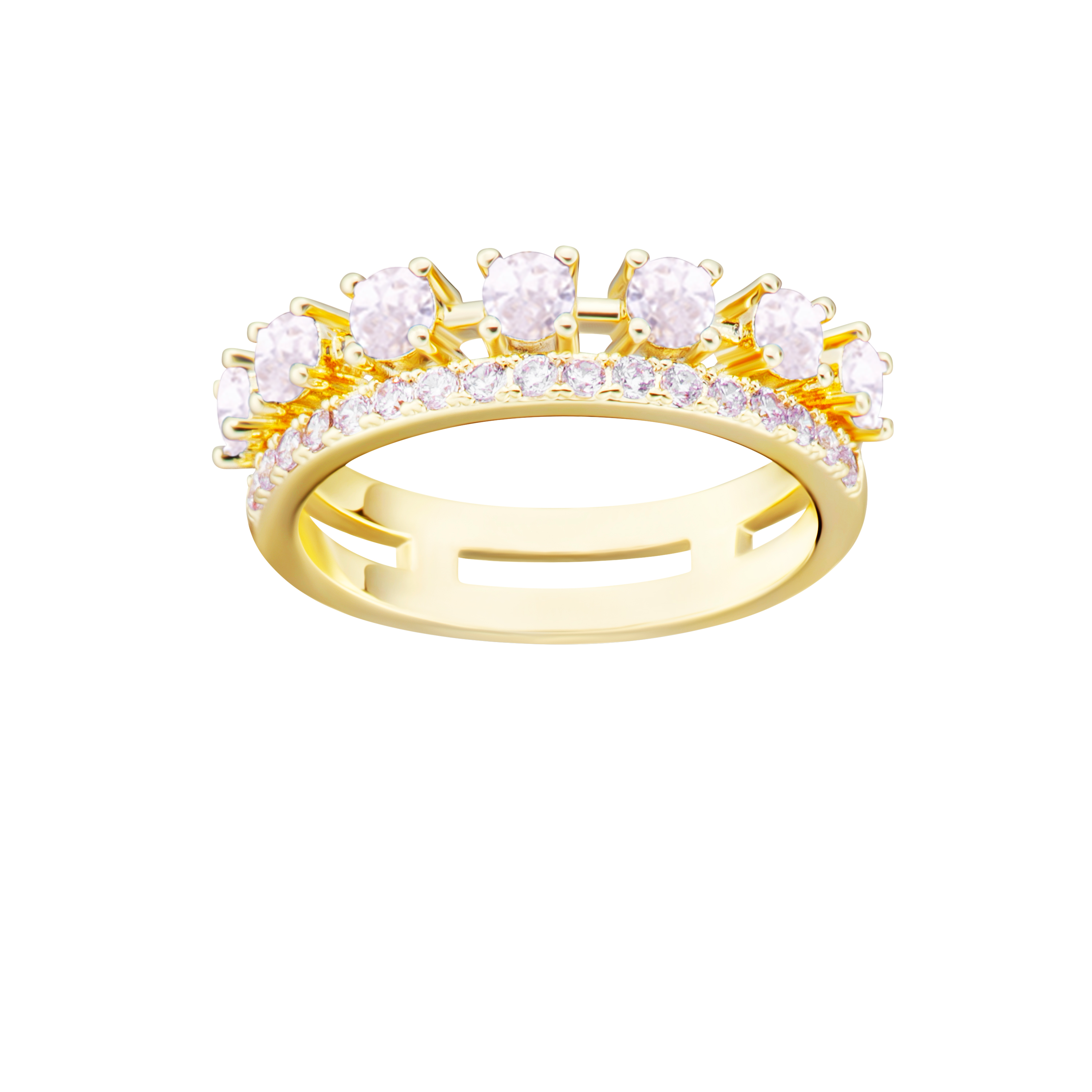 ring cz double row