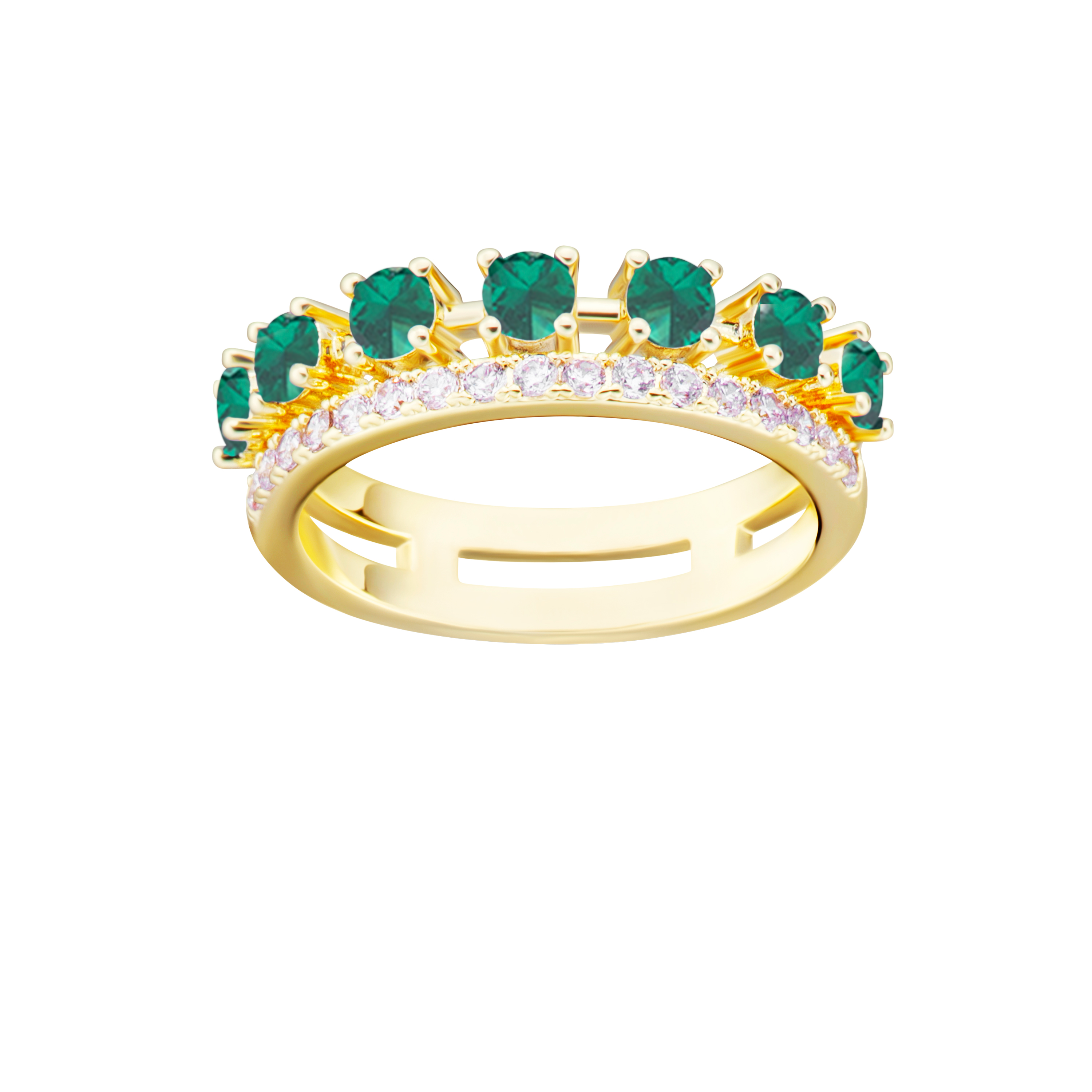 ring cz double row