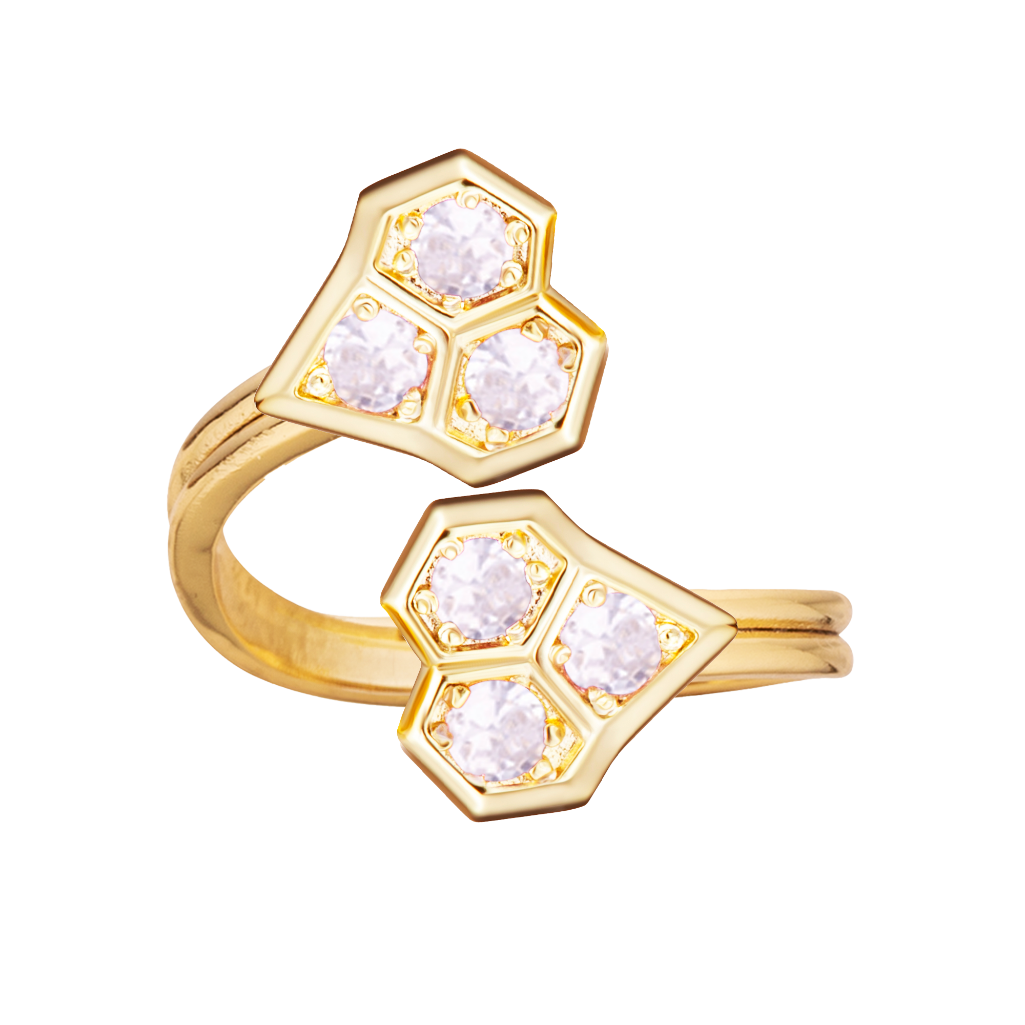ring overlapping sectional heart