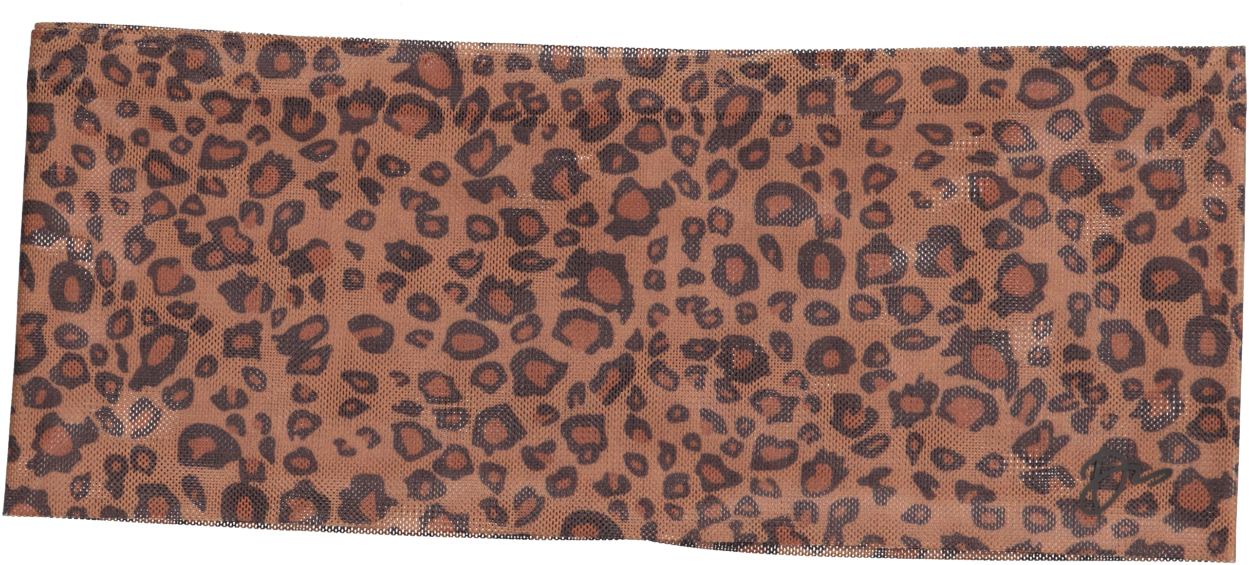 headwrap mesh leopard