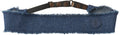 sweatband denim fringe heart soft adjustable