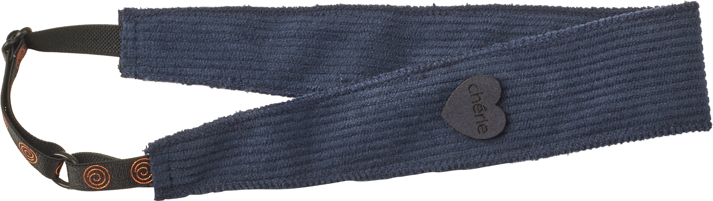 sweatband corduroy heart adjustable