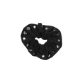 pony scrunchie suede nailheads wide