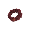 pony scrunchie gold applique bow narrow