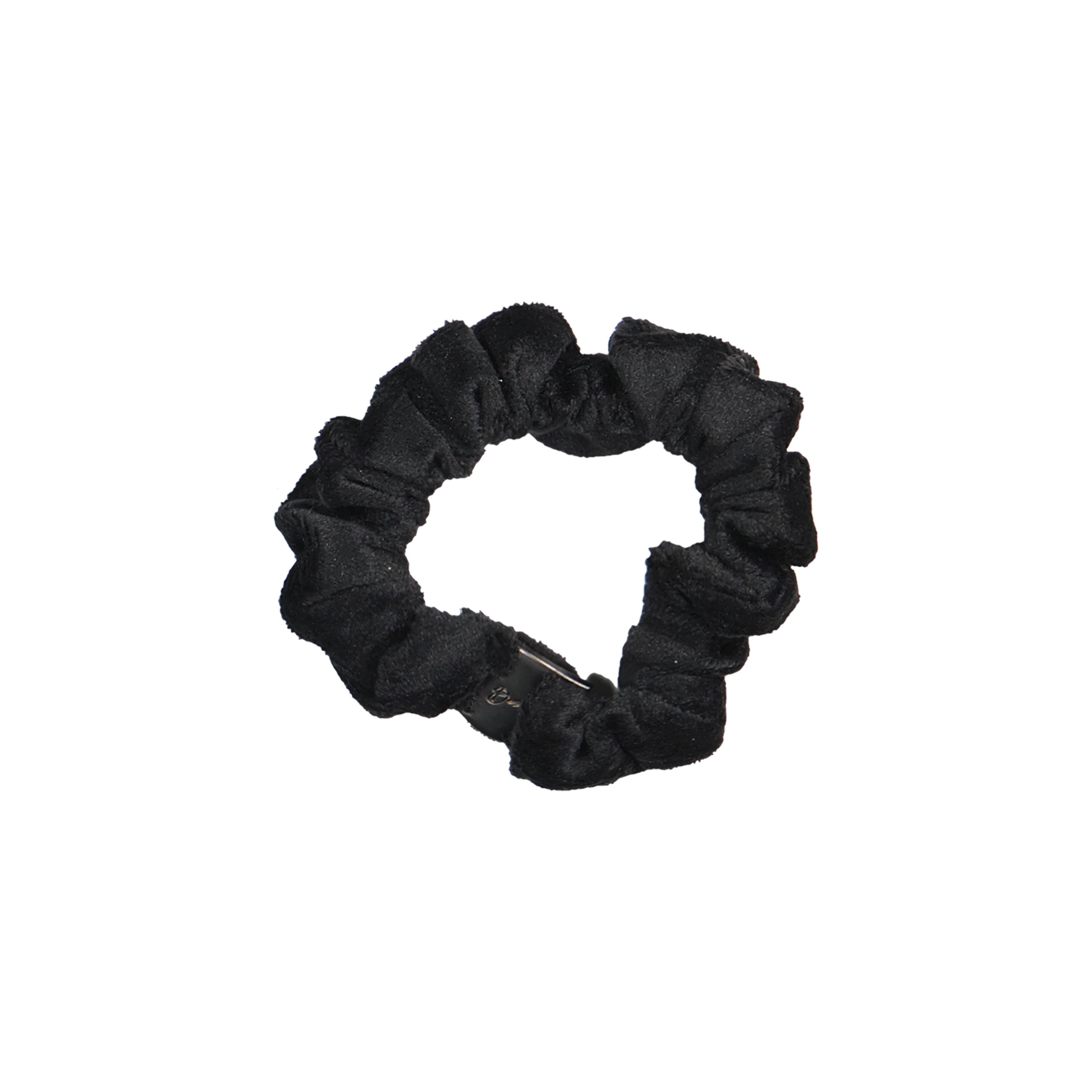 pony scrunchie metal inspired clasp narrow