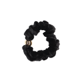 pony scrunchie gold pearl ball narrow