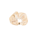 pony scrunchie gold pearl ball wide
