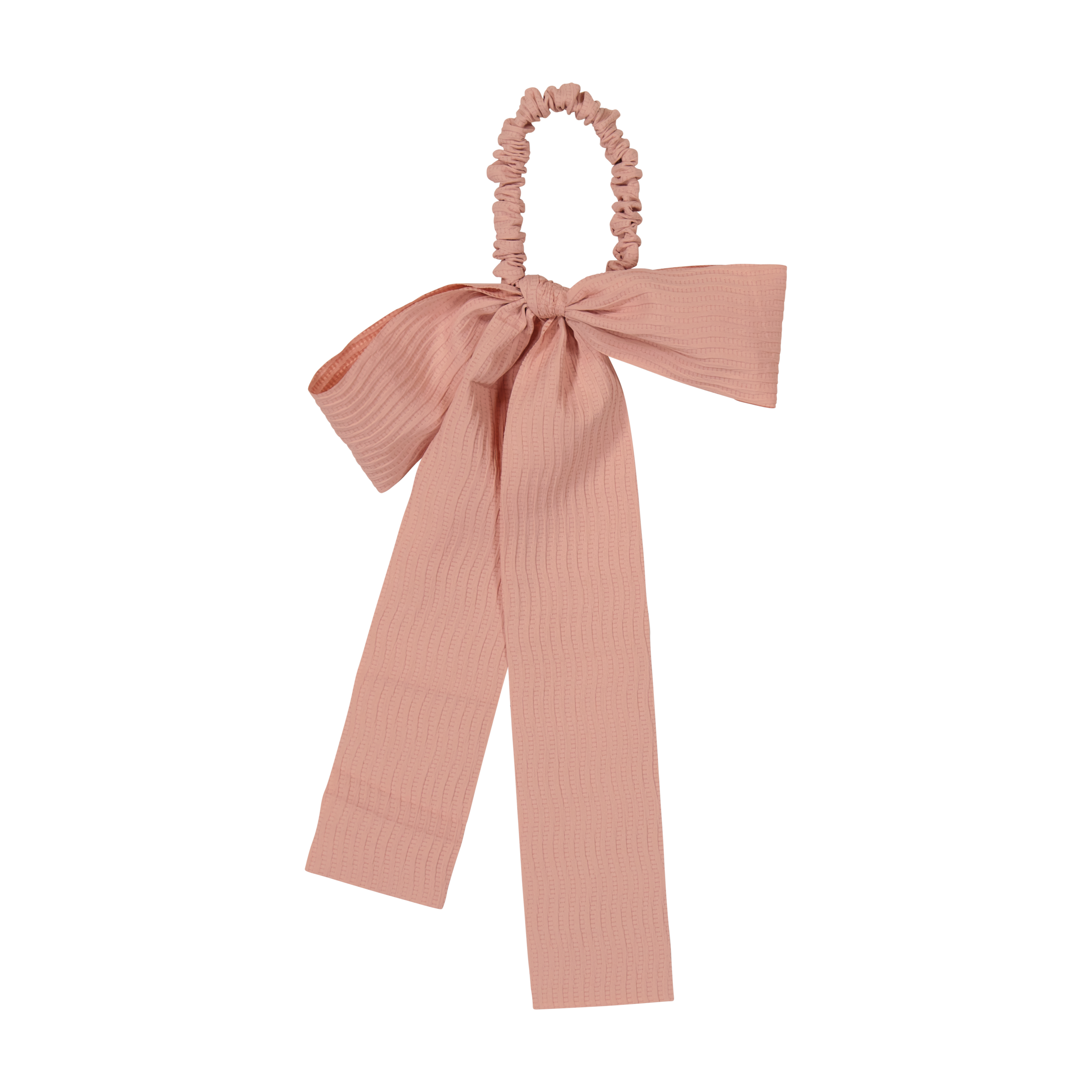 pony scrunchie textured waves bow