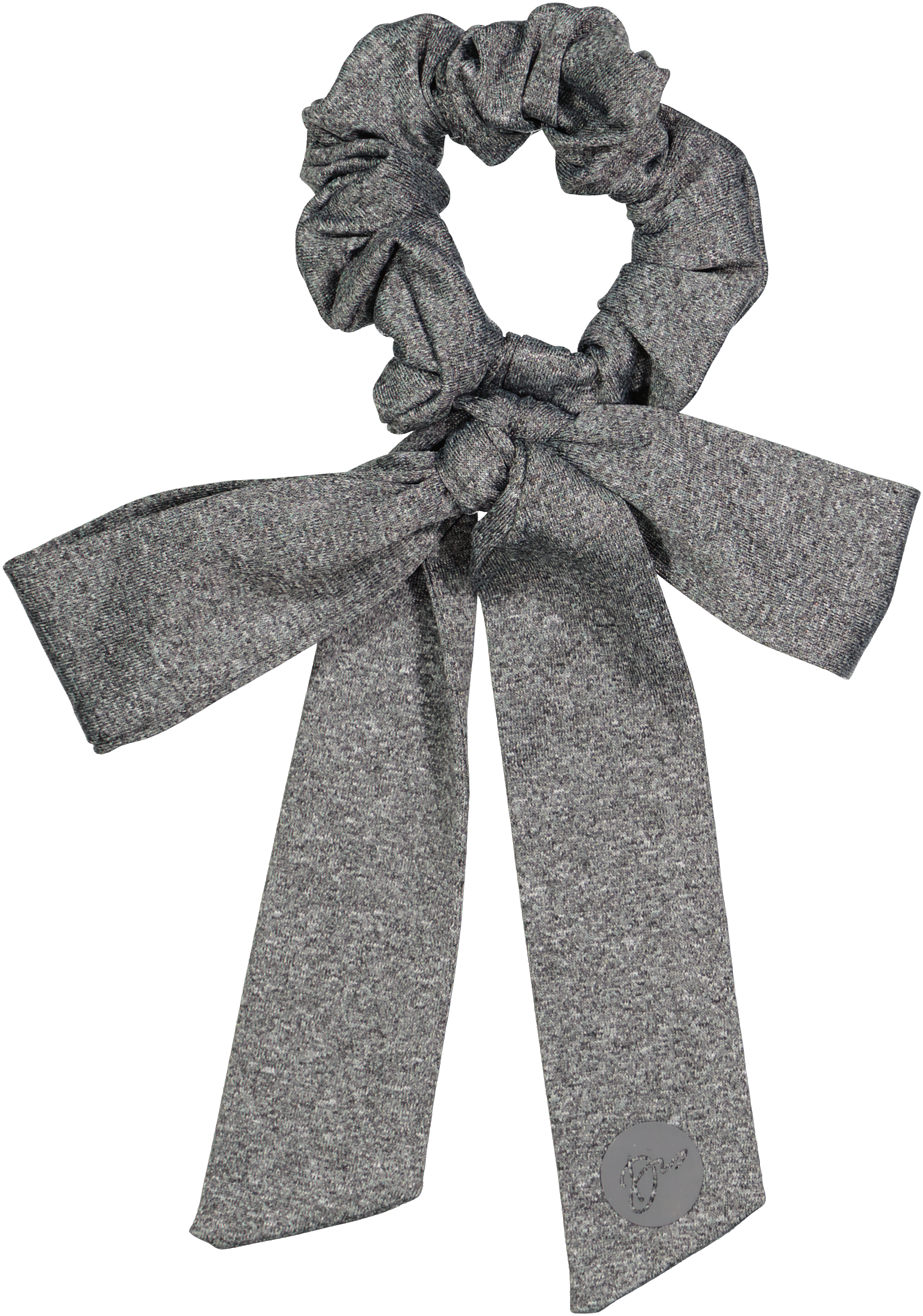 pony scrunchie winter sports fabric bow