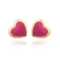 earring stud solid enamel