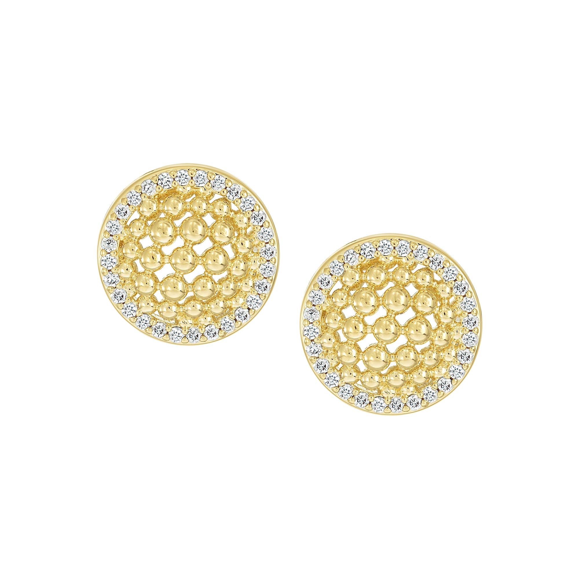 earring stud mesh dome
