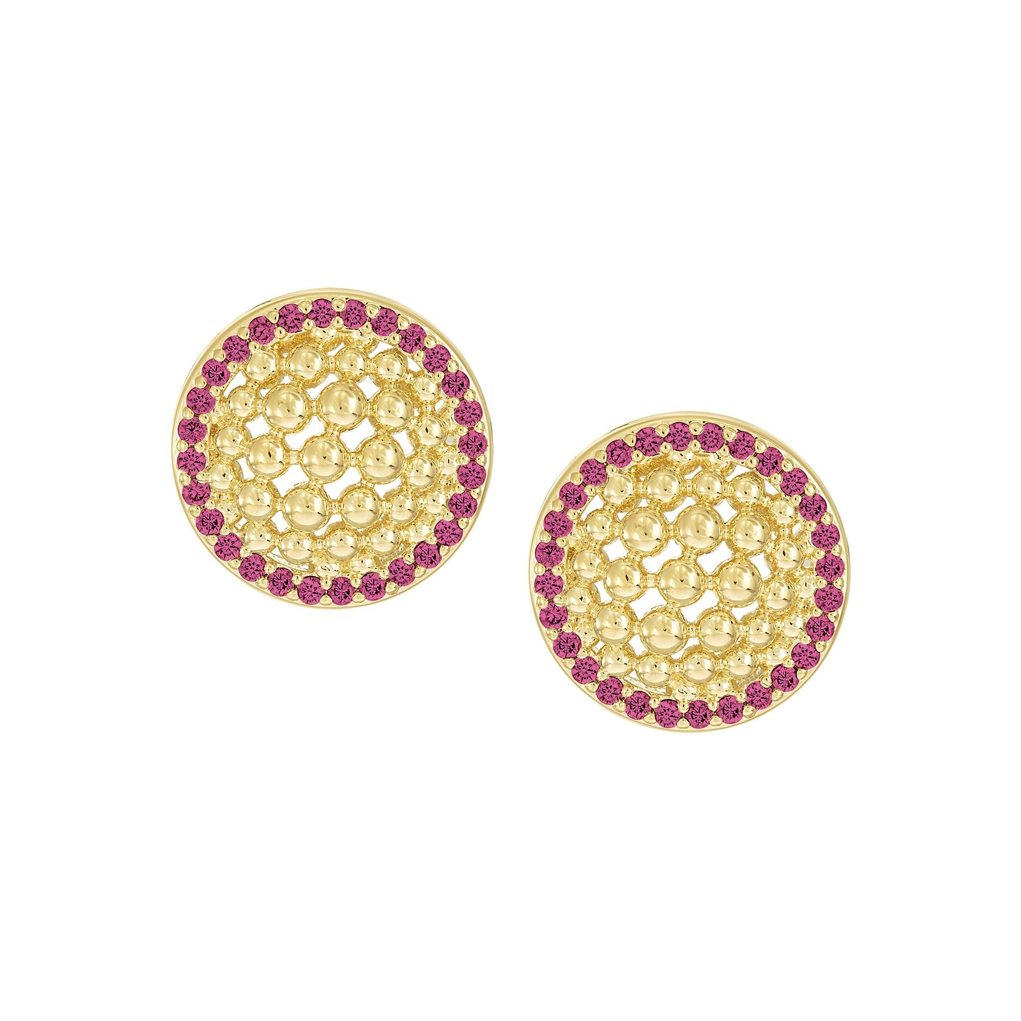 earring stud mesh dome