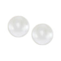 earring stud flat coin pearl