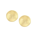 earring stud matte gold rock