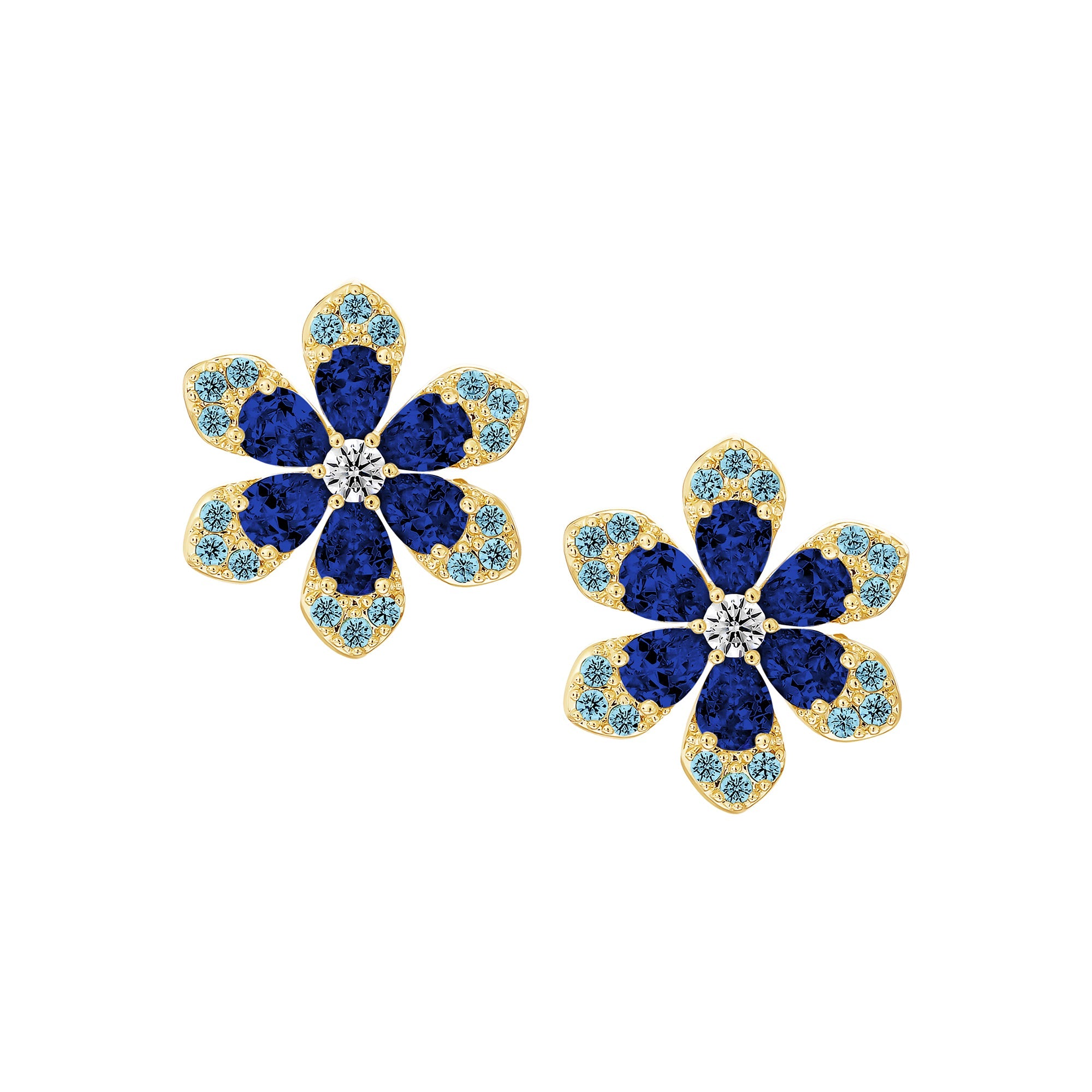 earring stud honeycomb heart