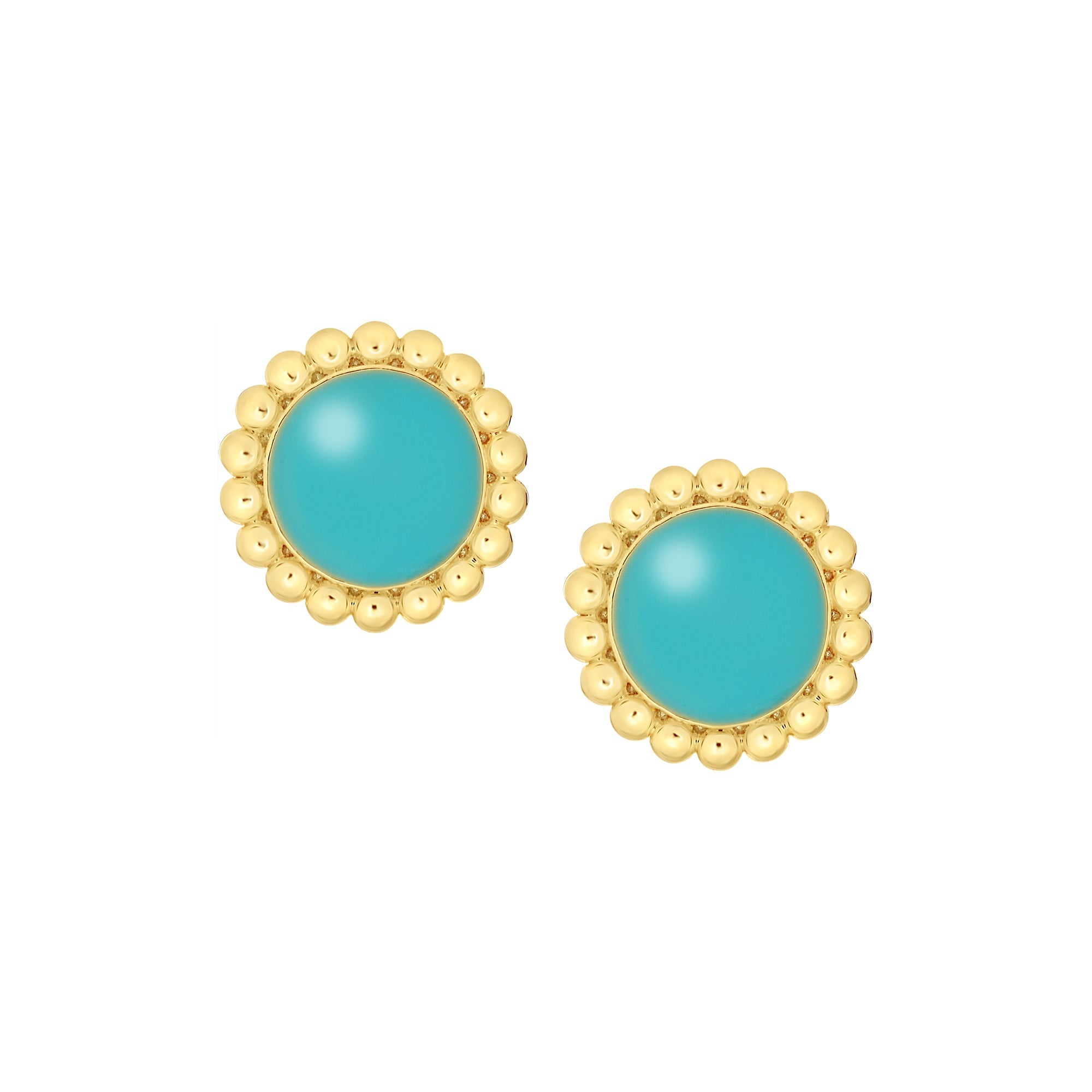 earring enamel button stud