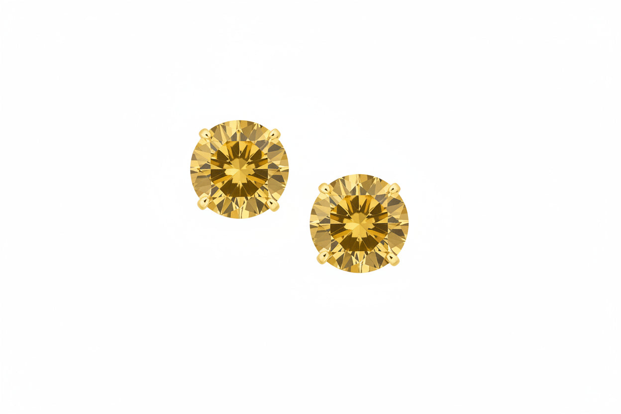 earring medical-grade titanium diamond stud