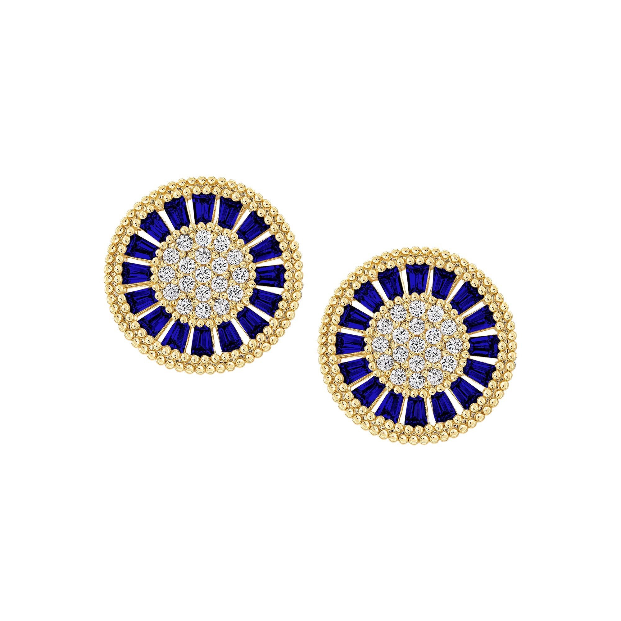 earring stud diverse shapes cluster