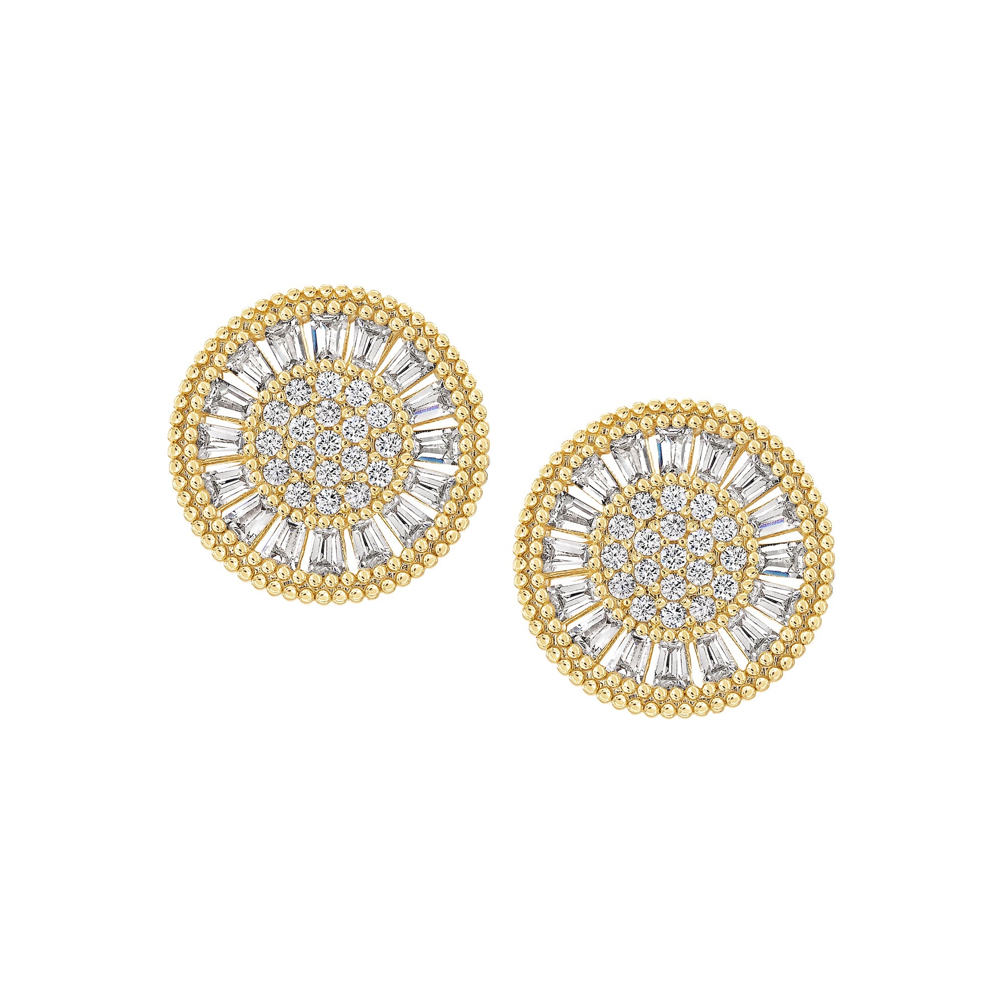 earring stud diverse shapes cluster