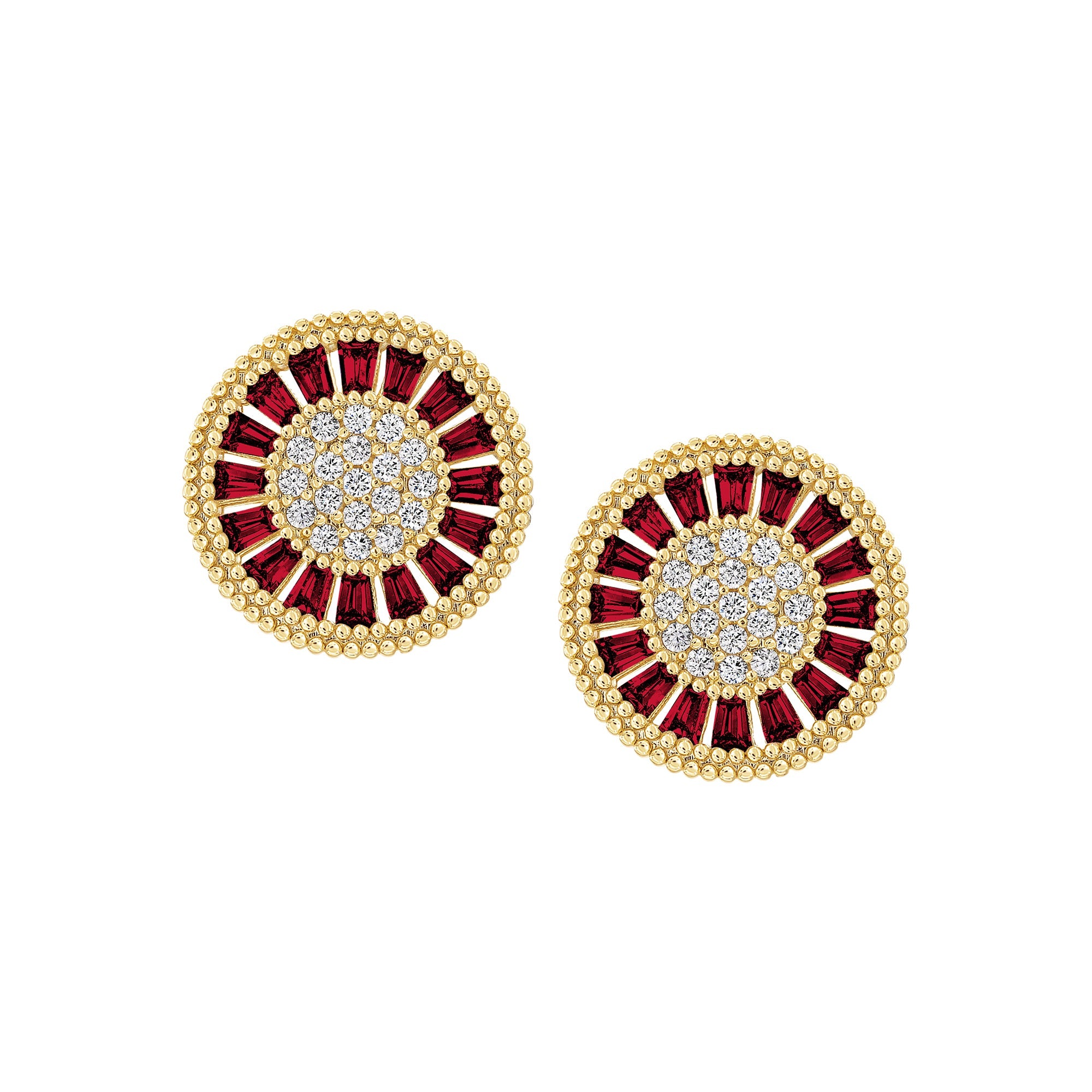 earring stud diverse shapes cluster