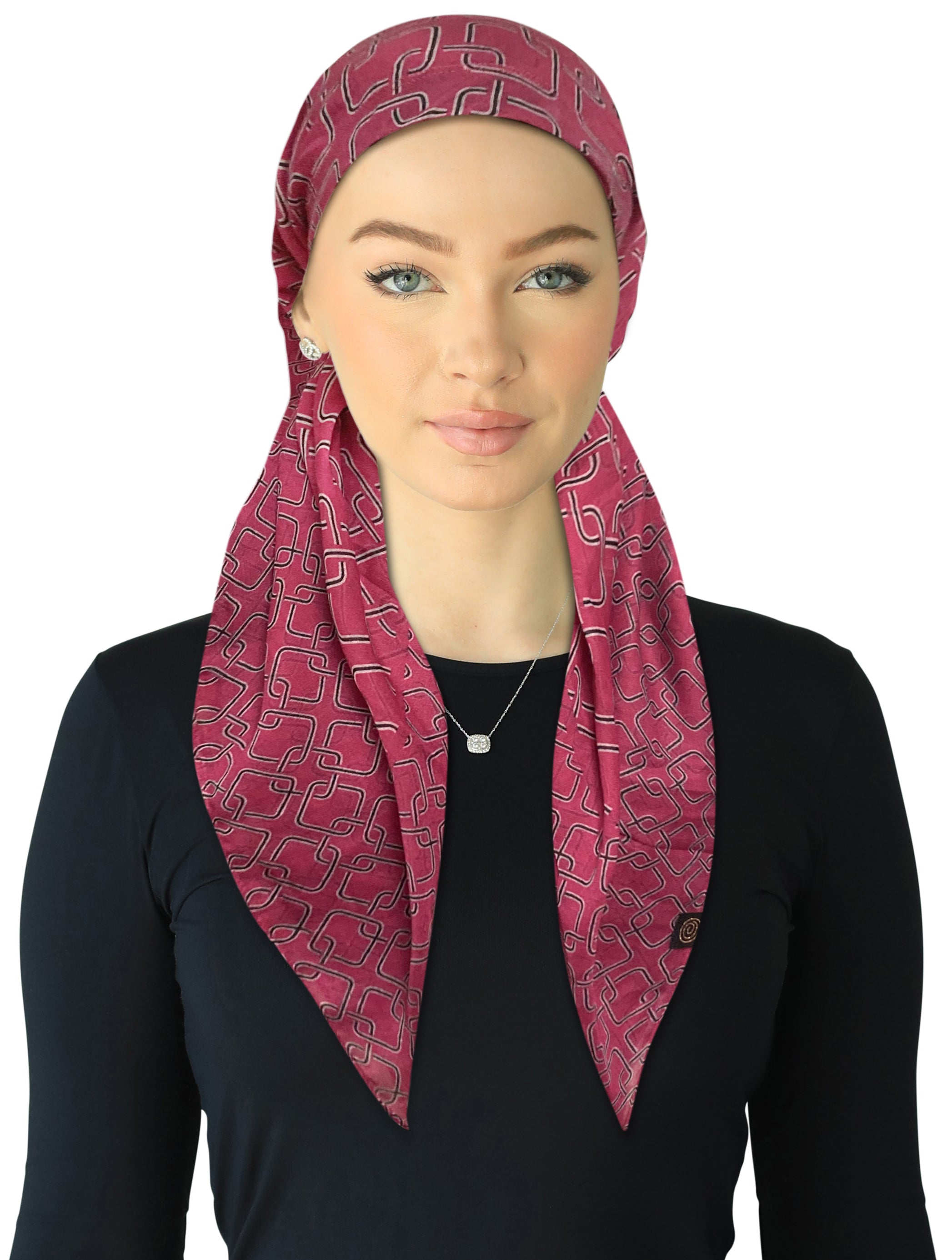 headscarf open square chained