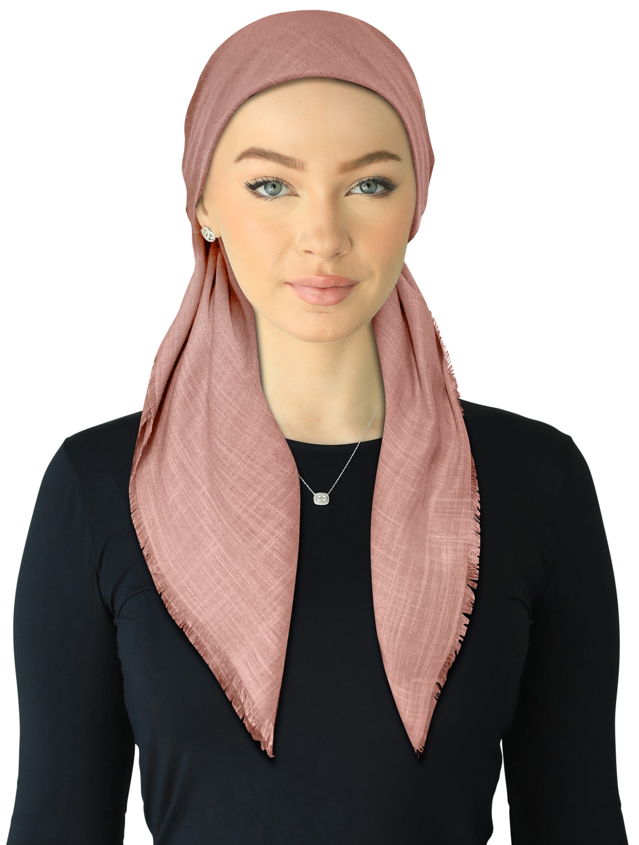 headscarf closed back pretied adjustable