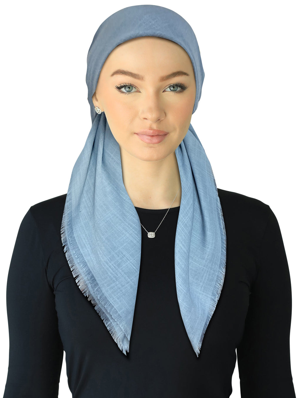 headscarf closed back pretied adjustable