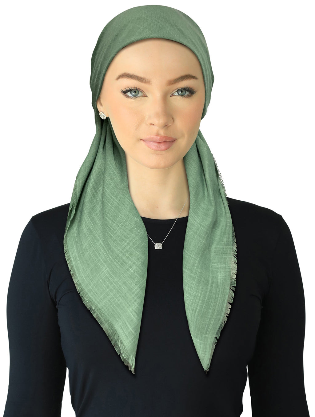 headscarf closed back pretied adjustable