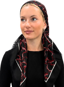 headscarf open bright swirl