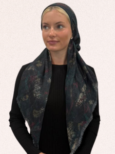headscarf open washed splatter