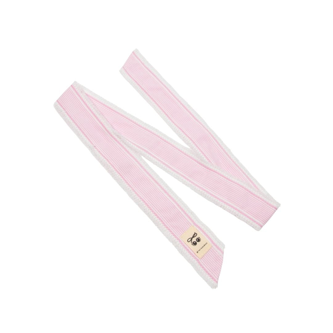 hair tie pin stripe and gingham with edge