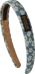headband hard denim print