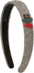 headband hard knit cherries