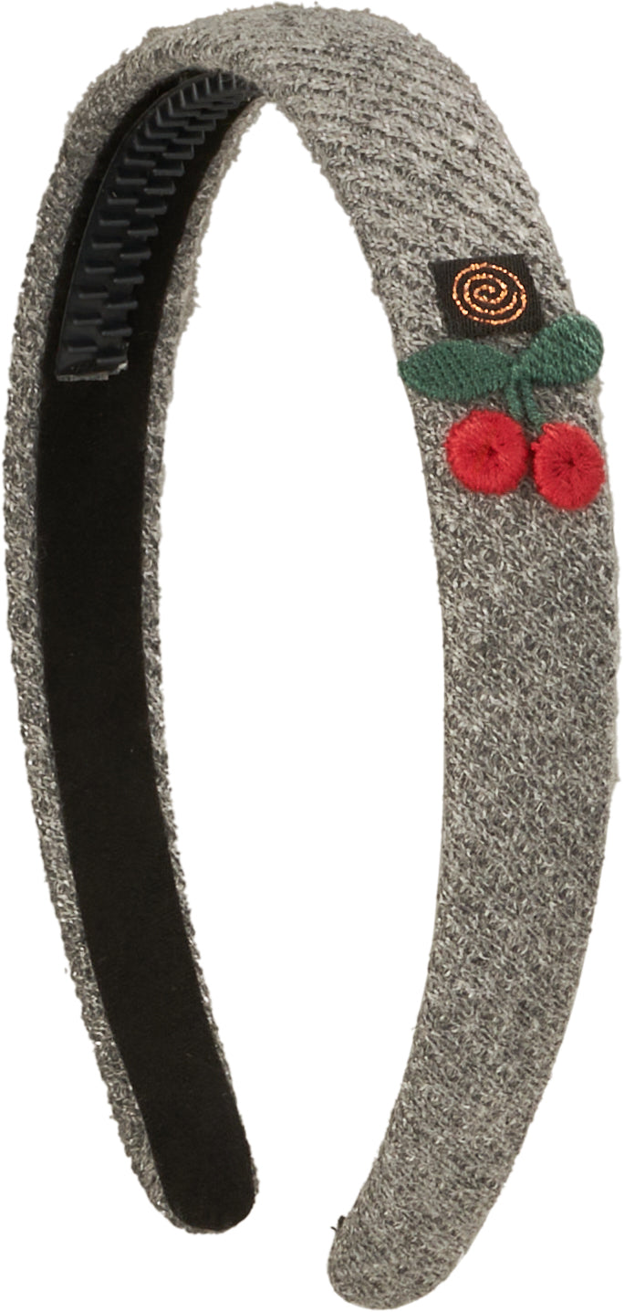headband hard knit cherries