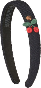 headband hard knit cherries