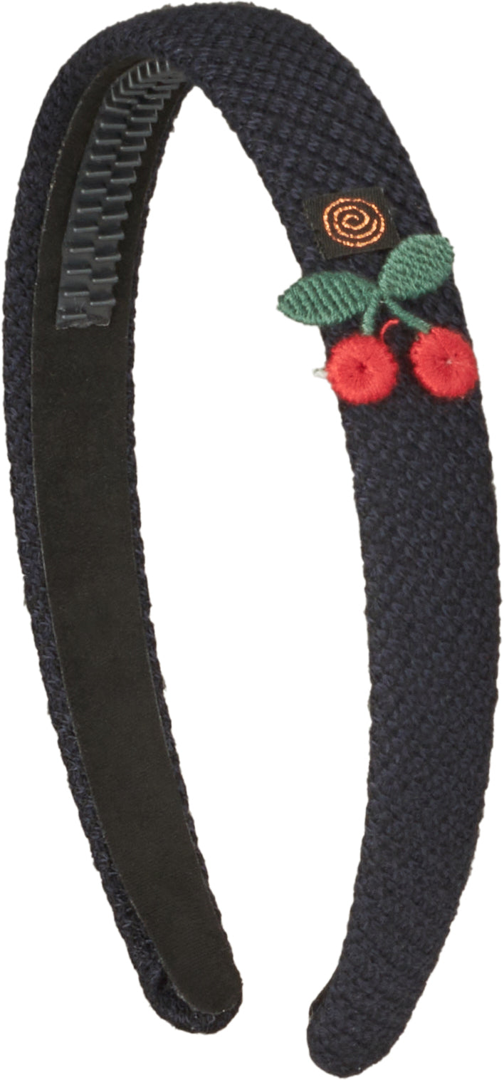 headband hard knit cherries